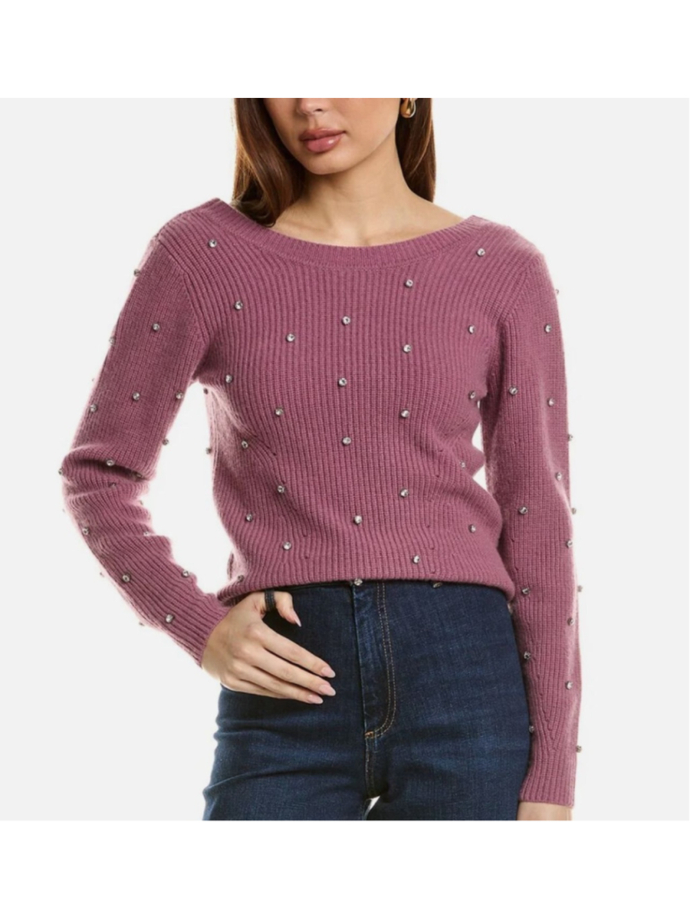 NWT Elie Tahari V-Wrap 100% Cashmere Sweater size medium - Picture 8 of 9